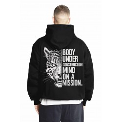 Tigre Motivation Pull Décontracté à Capuche Imprimé Modene - Style et Marque de S à XXL