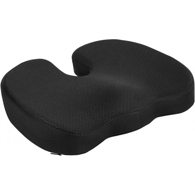 Amazon Basics Coussin d'assise en mousse à mémoire de forme pour chaise de bureau