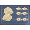 Fulenyi Tapis de pétrissage,Tapis de Cuisson en Silicone | Tapis de Cuisson de pâtisserie en Silicone 24x16 Pouces, Grande pâte