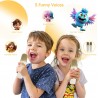 Ankuka Machine Karaoké Portable avec 2 Microphones sans Fil, Enceinte Bluetooth avec Effets Lumineux pour Enfants et Adultes,