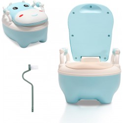 Ikodm Siège de toilette pour bébé, pot pour enfant, type de tiroir Baby Potty, entraîneur de toilette avec poignées, coussin en