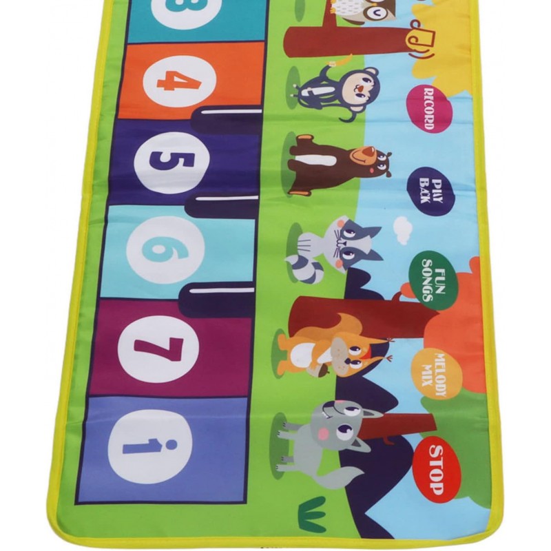 Tapis de Musique pour bébé, Sons d'animaux Tapis de Jeu pour Clavier de Musique avec Manuel en Anglais pour Une Utilisation en