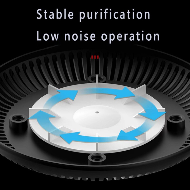 cendrier multifonctionnel sans fumée 2-en-1, 360 ° purificateur d'air d'aspiration enveloppant cendrier intelligent pour voiture