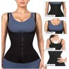 Generic Femmes Taille Formateur Corset Fermeture éclair Gilet Corps Shaper Ventre contrôle Sport Corps Shaper avec Bretelles