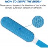 Brosse de toilettage de fourrure animale, brosse idéale pour être transportée en voyage, avec base auto-nettoyante, pour