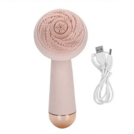 Women Sonic Facial Cleansing Brush Silicone Face Skin Massager