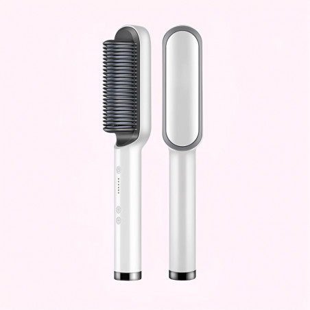 Electric heating brush for straightening hair